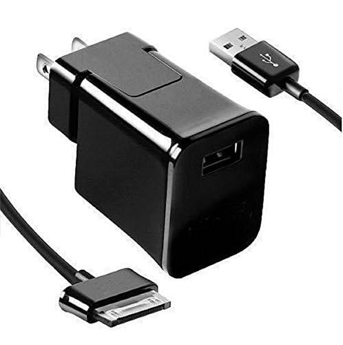 Original Samsung Galaxy Tab 2 Charger - 30 Pin USB Charging Cable Compatible with Galaxy Tab 2 7.0/7.7/8.9/10.1 & Note 10.1 GT-N8013/N8000 (Black) | Fast Charging | Home, Office & Travel Use