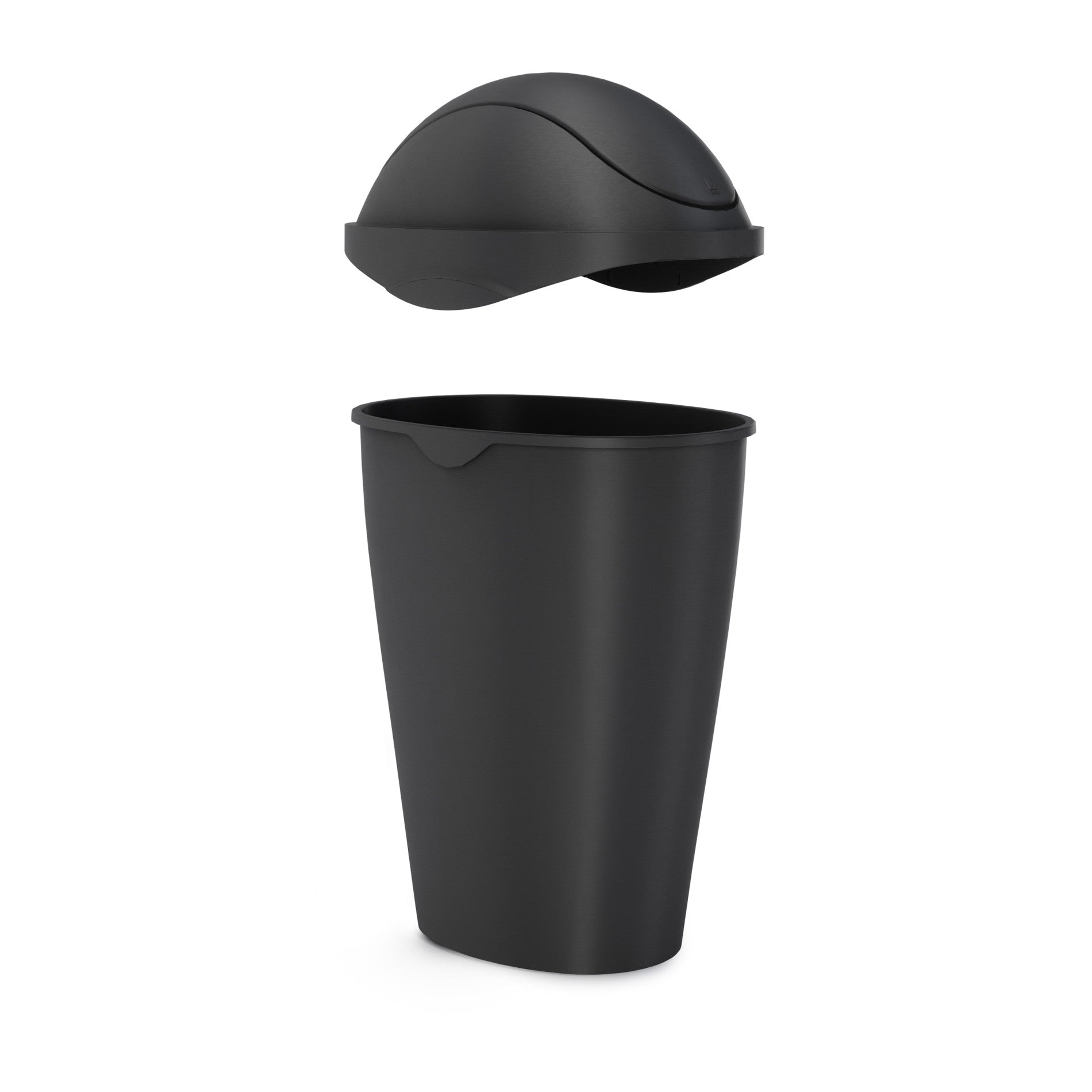 Premium Stainless Steel Swing Lid Trash Can - 13 Gallon Kitchen Garbage Bin with Foot Pedal - Odor Control & Hands-Free Operation for Home, Office & Outdoor Use