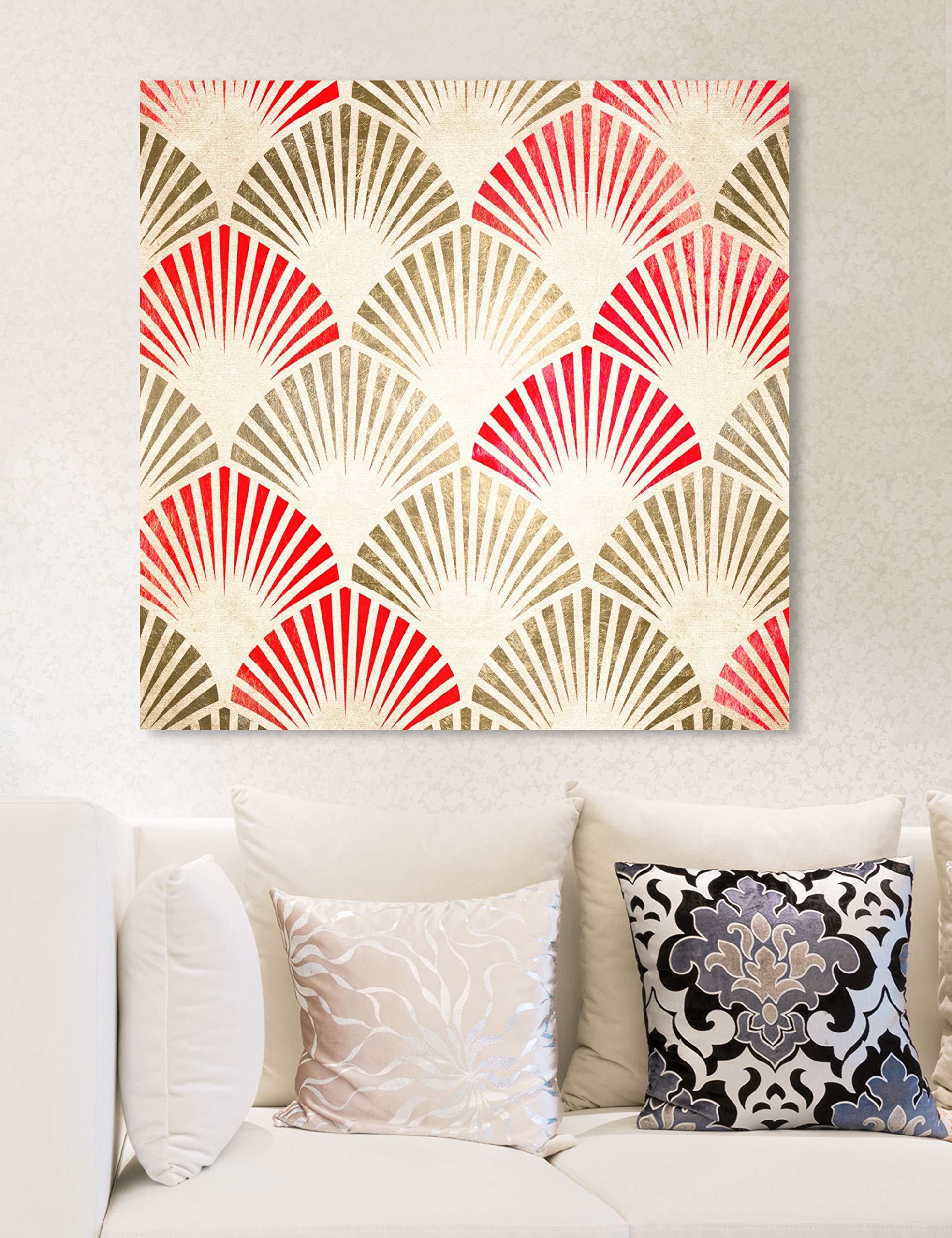 Oriental Deco Abstract Wall Art Canvas Prints - 12