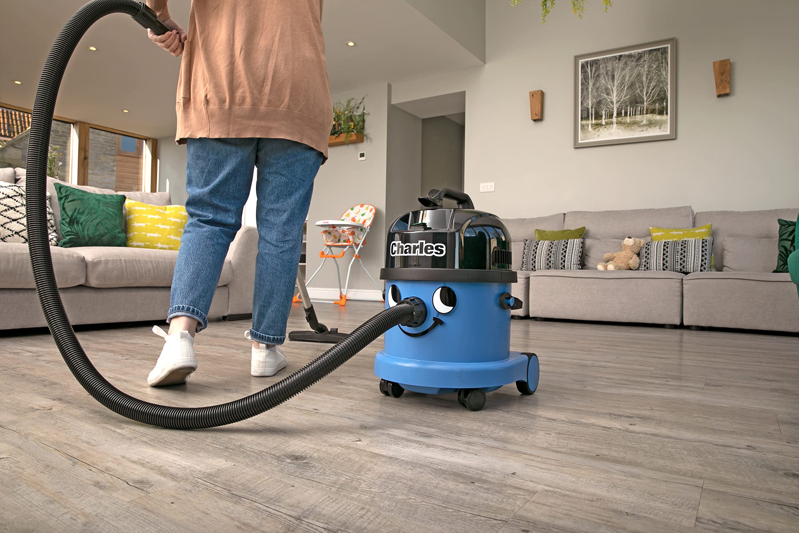 NUMATIC Charles VACUM Clean CVC370 240V Powerful Upright Vacuum Cleaner for Pet Hair & Deep Carpet Cleaning | Home & Office Use