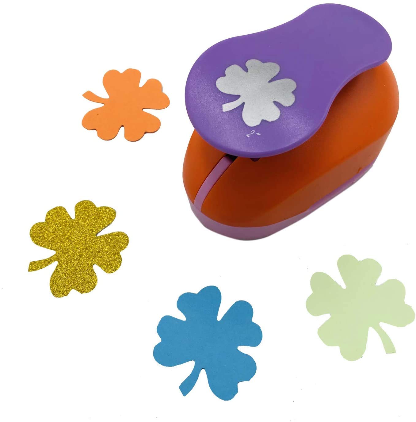 2 Inch (5cm) Four-Leaf Clover Paper Punch - Scrapbooking Craft Tool for DIY Greeting Cards, Invitations & Memory Books - Perfect for St. Patrick's Day Decorations & Irish-Themed Projects