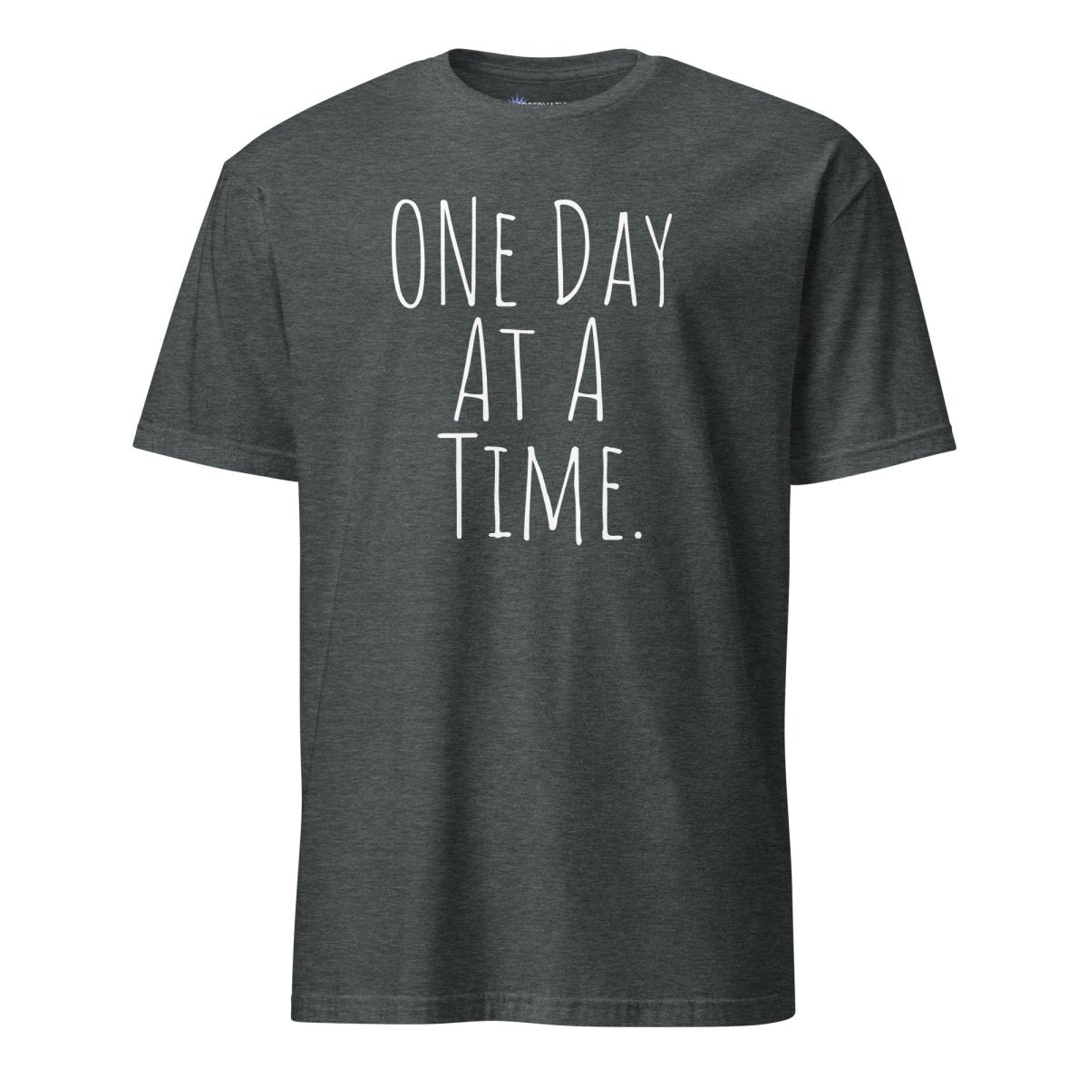 One Day at a Time Essential T-Shirt - Motivational Recovery Shirt for Sobriety & Mental Health - Perfect for AA Meetings, Therapy Sessions & Daily Inspiration