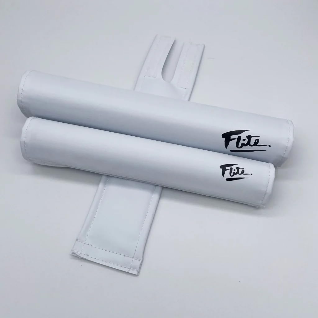 Vintage 80s Style BMX Bike Handlebar Pad Set by Flite - Extra Wide Cushion for BMX, Mountain & Cruiser Bikes | Perfect for BMX Racing, Street Riding & Bike Customization