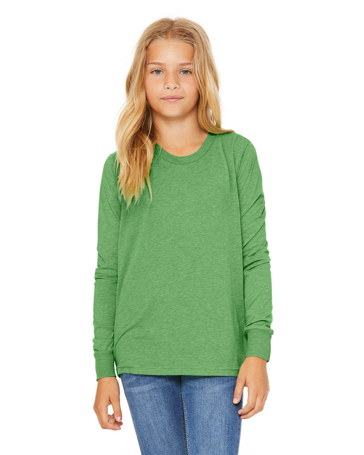 Bella + Canvas 3501Y Youth Long Sleeve T-Shirt - Soft Cotton Jersey Tee for Kids & Teens - Perfect for School, Sports & Everyday Wear