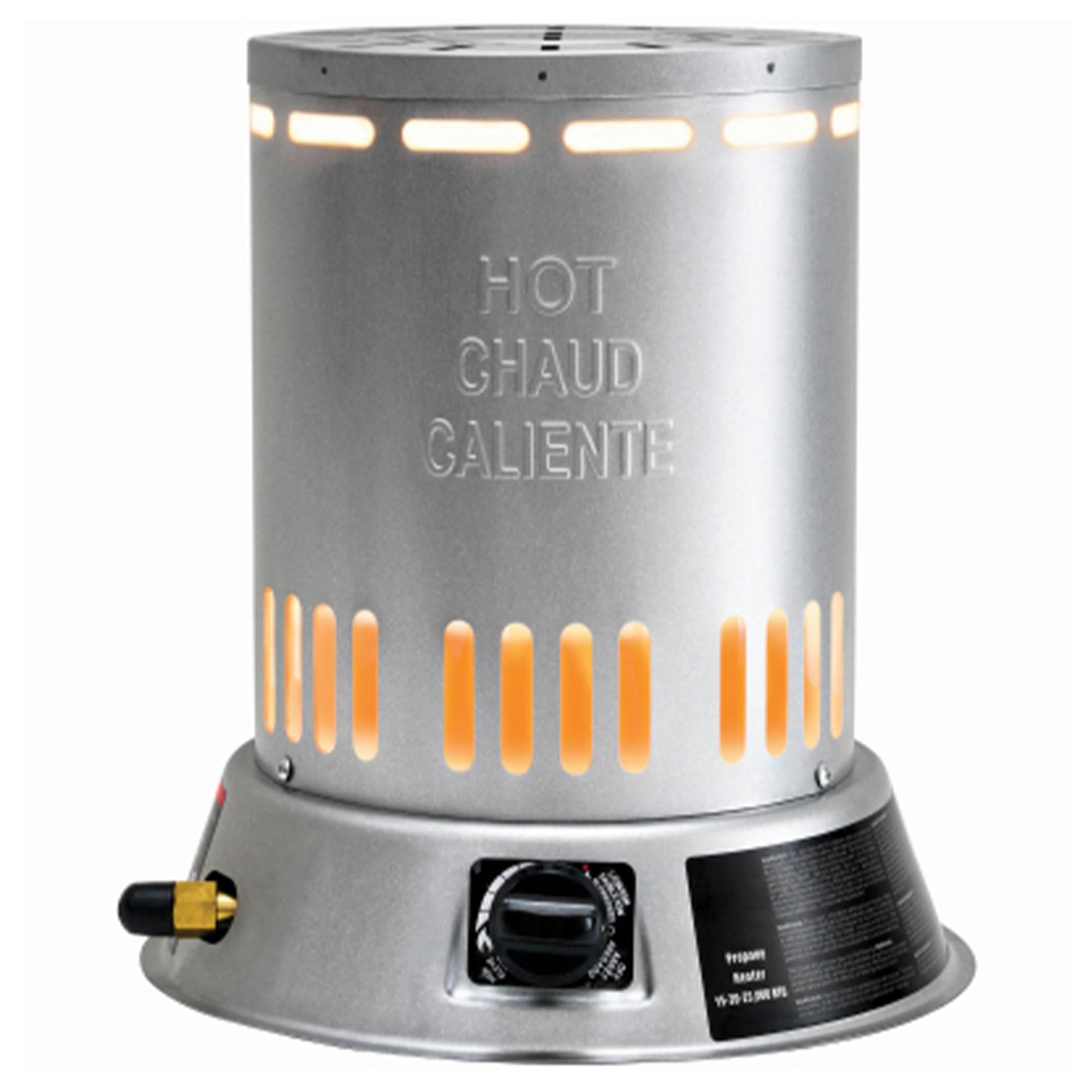 Dura Heat LPC25 15,000-25,000 BTU Propane Convection Heater for Indoor & Outdoor Use - Portable Space Heater for Garage, Workshop, Patio - Gray