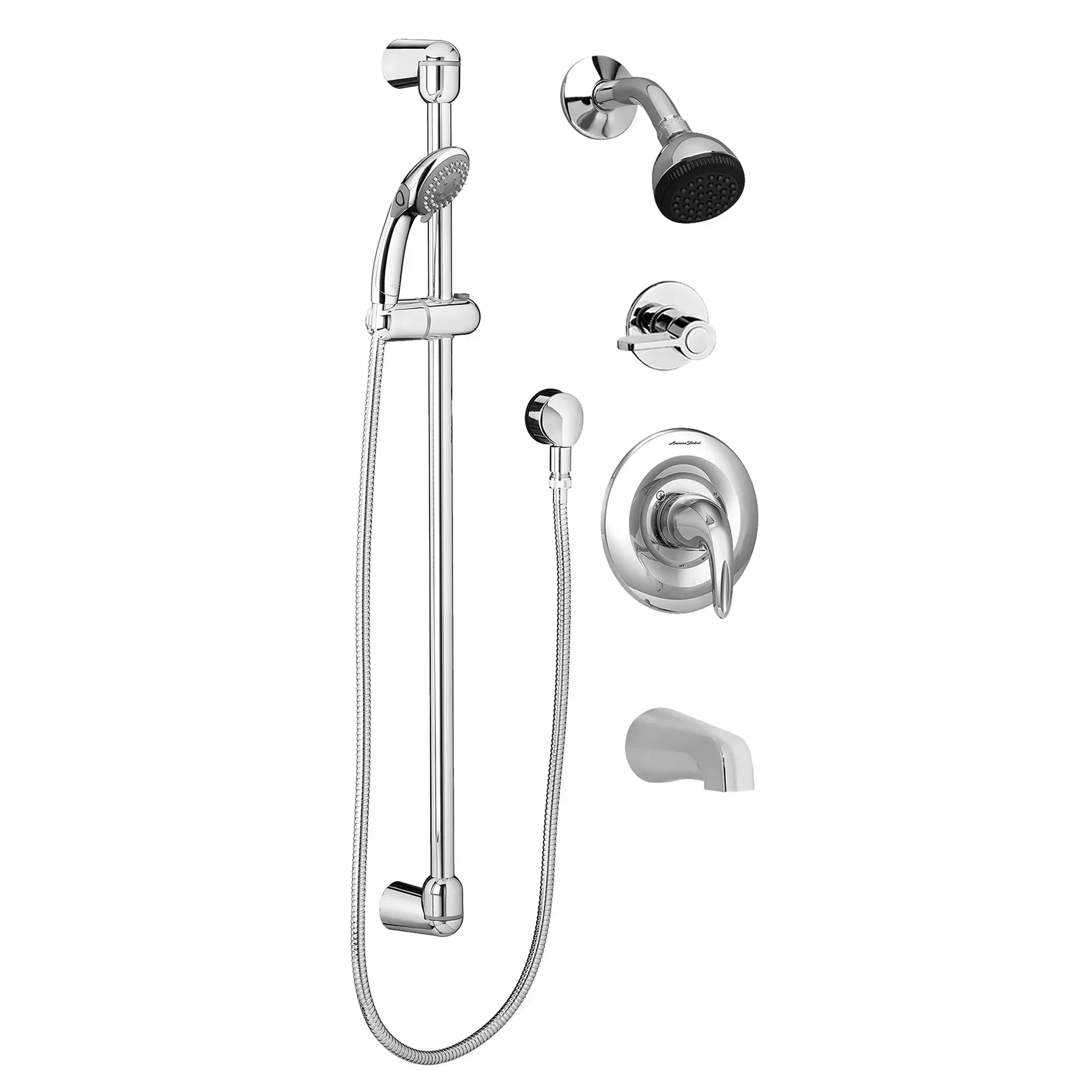 Premium Commercial Shower System Trim Kit - 2.5 GPM/9.5 LPM Flow Rate with 36