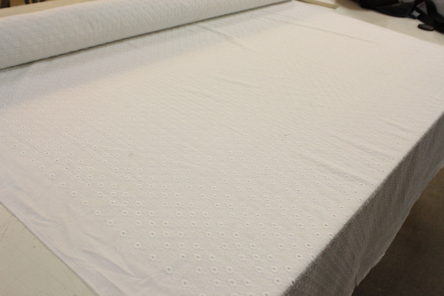 Premium Dobby White Fabric - Soft & Breathable Cotton Blend for Dresses, Shirts & Home Decor - Perfect for Sewing, Quilting & DIY Projects