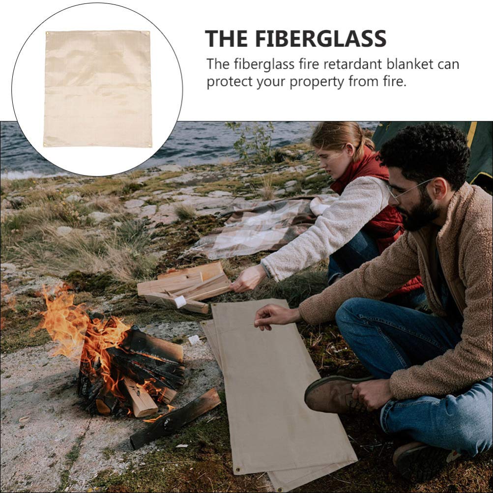 FAVOMOTO Fire Blanket - Emergency Fire Resistant Blanket for Kitchen, Grill & Camping Safety (70