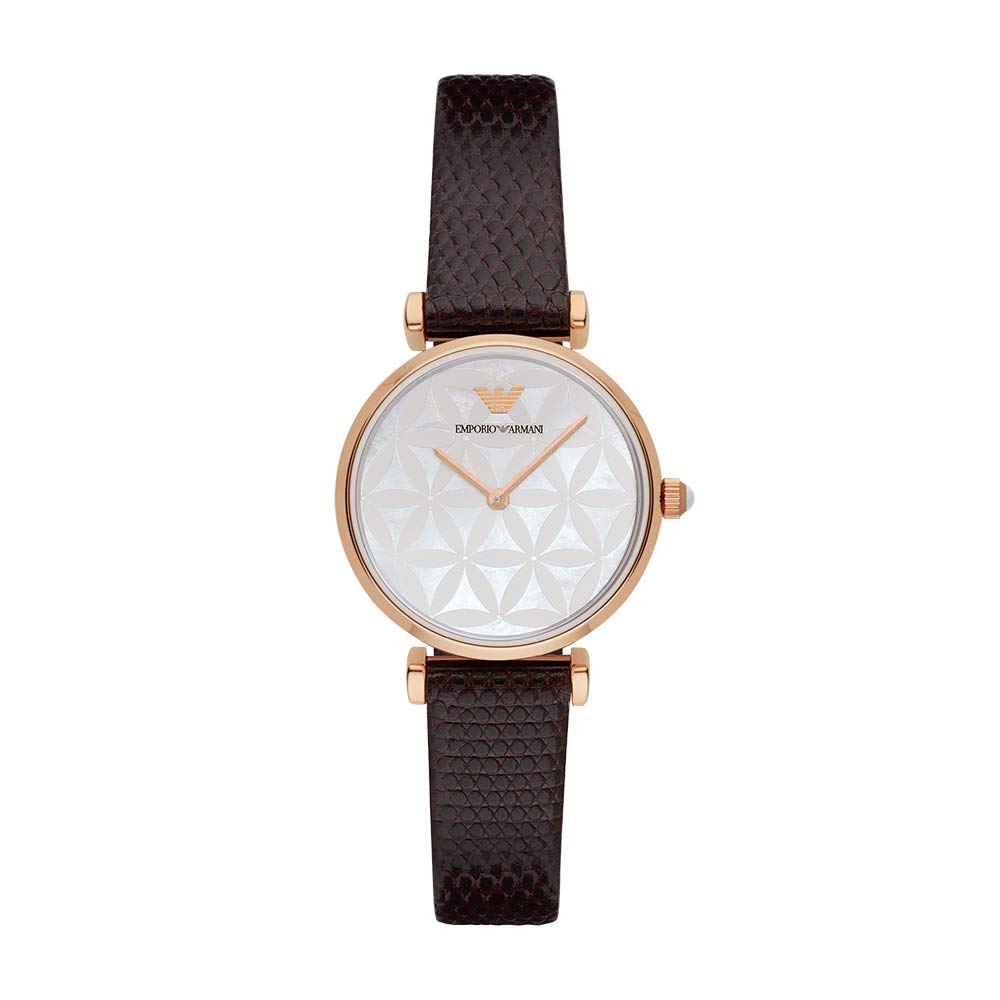 Emporio Armani Women's Luxury Watch with Mother of Pearl MOP Dial - Elegant Dress Watch for Business, Parties & Special Occasions