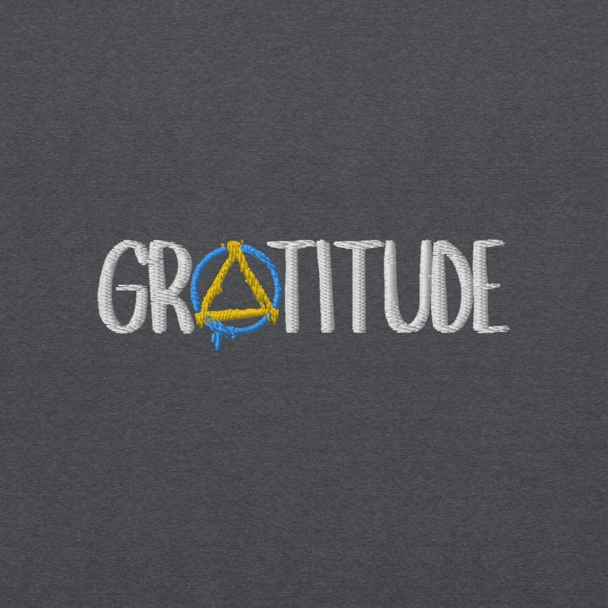 Gratitude Embroidered Unisex Hoodie - Soft Cotton Pullover Sweatshirt for Men & Women | Perfect for Casual Wear, Gifts & Everyday Comfort
