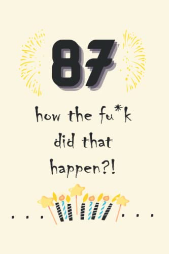 87th Birthday Gifts for Women - Motivational Notebook for Wife, Mom & Grandma