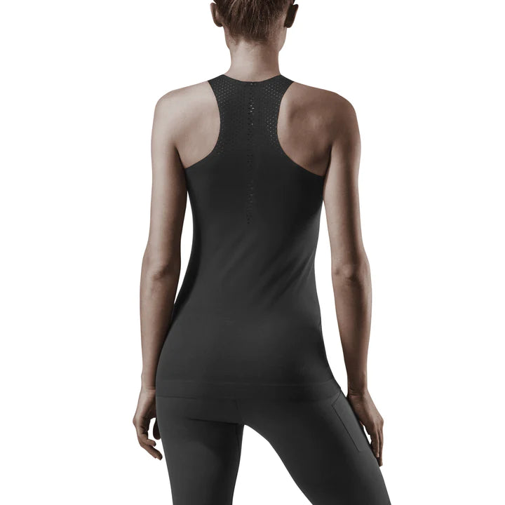 CEP Women's Ultralight Tank Top - Breathable Workout Shirt for Yoga, Running & Gym | Moisture-Wicking Activewear | Comfortable Summer Casual Wear (Black)