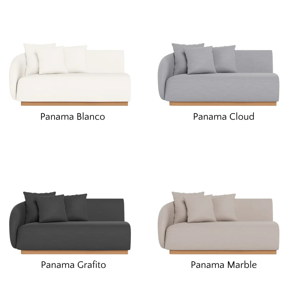 Como Outdoor 2-Seat Left Arm Sectional Sofa Set - Waterproof Patio Furniture for Backyard, Poolside & Garden Relaxation