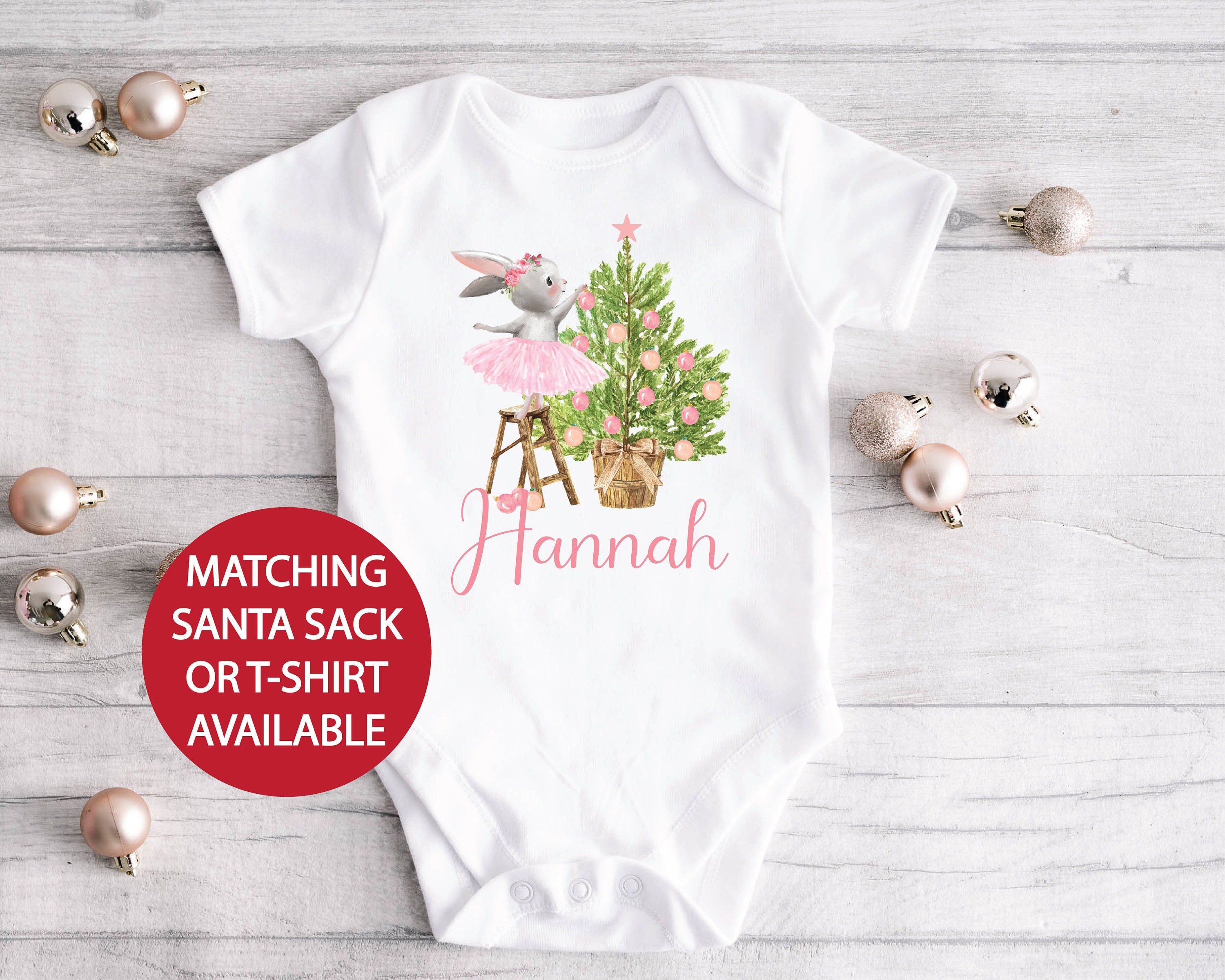 Christmas Ballerina Santa Sack - Holiday Gift Bags for Kids, Stocking Stuffers & Party Favors - Perfect for Christmas Morning, Tree Decorations & Festive Celebrations