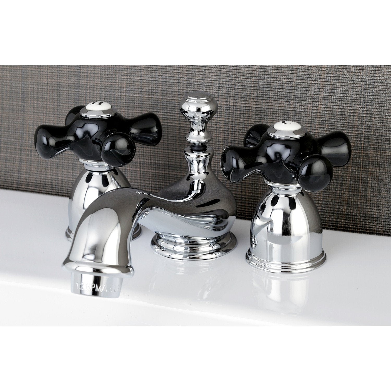 Duchess Two Handle 3 Hole Deck Mount Mini Widespread Bathroom Faucet with Brass Pop Up - Elegant Brass Finish for Vanity Sinks, Perfect for Small Bathrooms & Powder Rooms