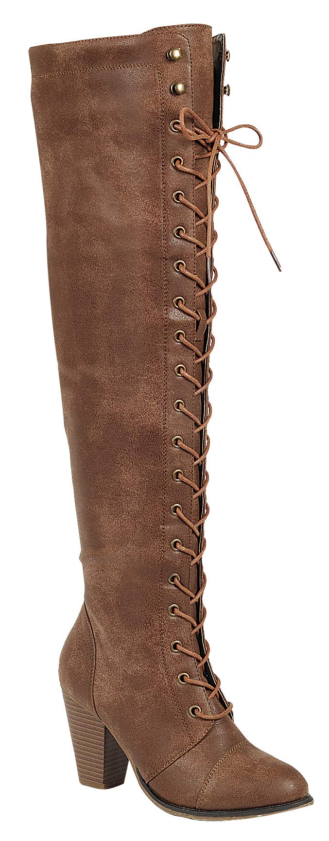 Forever Link Women's Riding Boots - Equestrian & Fashion Knee High Boots for Horseback Riding & Casual Wear