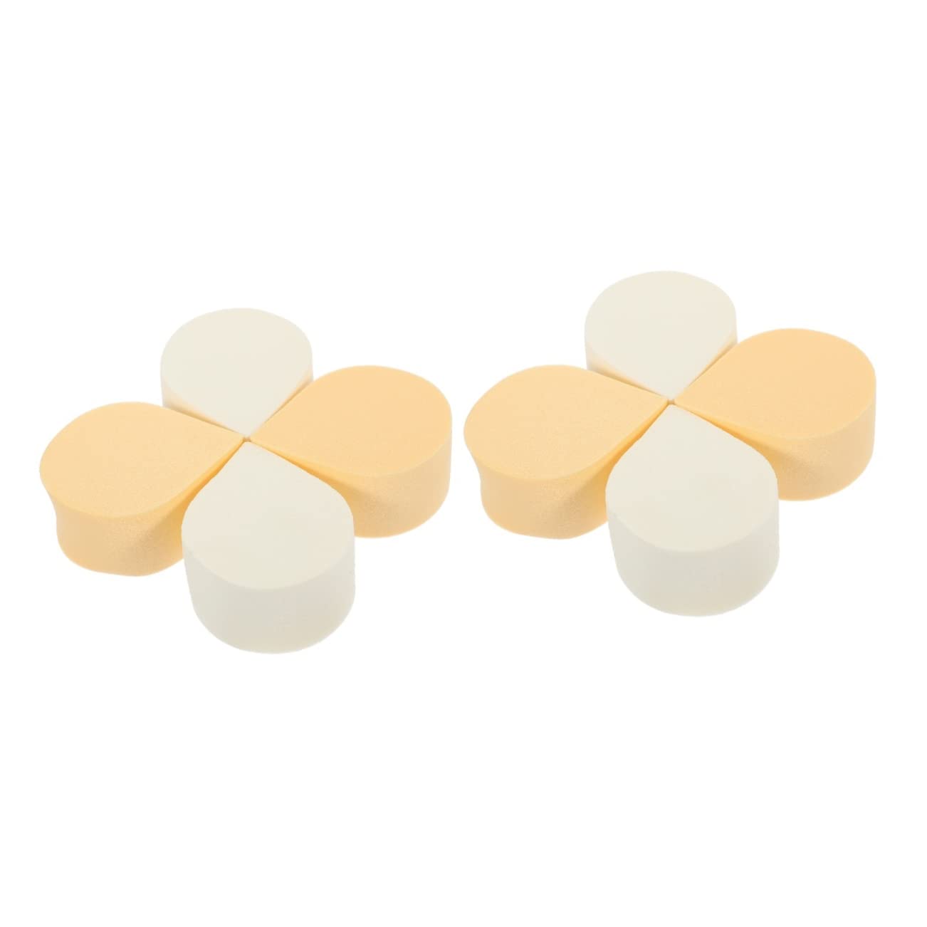 8 Pcs Heart Puff Makeup Sponge Blenders - Soft Triangle Beauty Blending Sponges for Flawless Foundation Application | Hydrophilic Polyurethane Cosmetic Tools for Women | Perfect for Daily Makeup, Contouring & Blending