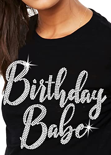 Birthday Babe - Rhinestone (Black)