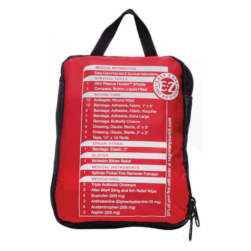 First Aid Kit 1.0 - Essential Emergency Medical Supplies for Home, Car, and Outdoor Adventures | Compact & Portable for Travel, Camping, and Workplace Safety