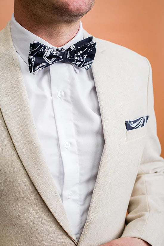 Handmade Native American Bow Tie for Men - Authentic Tribal Pattern Necktie for Weddings, Parties & Formal Events