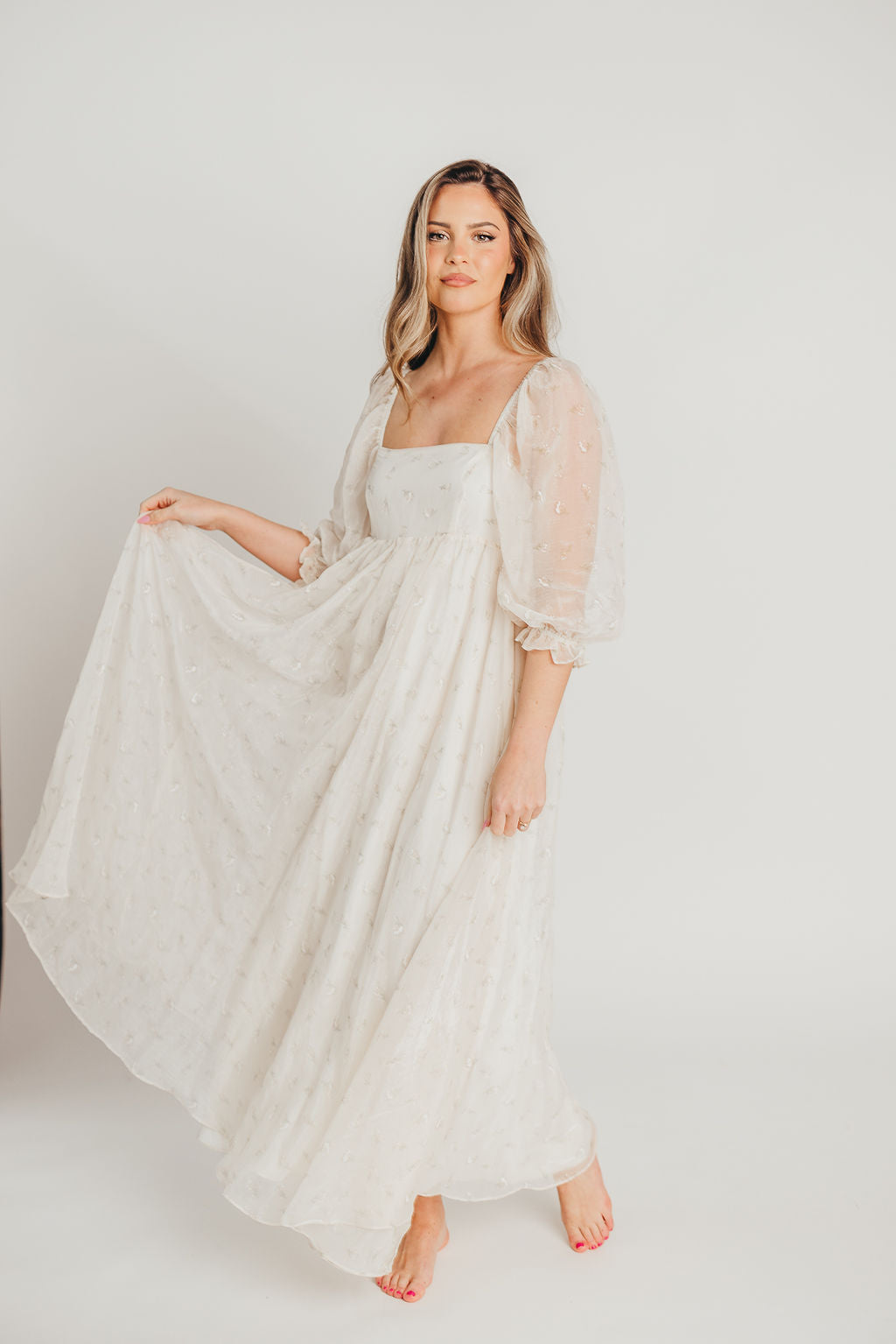 Butter Floral Smocked Maxi Dress for Women - Bump Friendly Maternity & Inclusive Sizing (S-3XL) | Perfect for Summer Vacations, Beach Weddings & Boho Chic Outfits