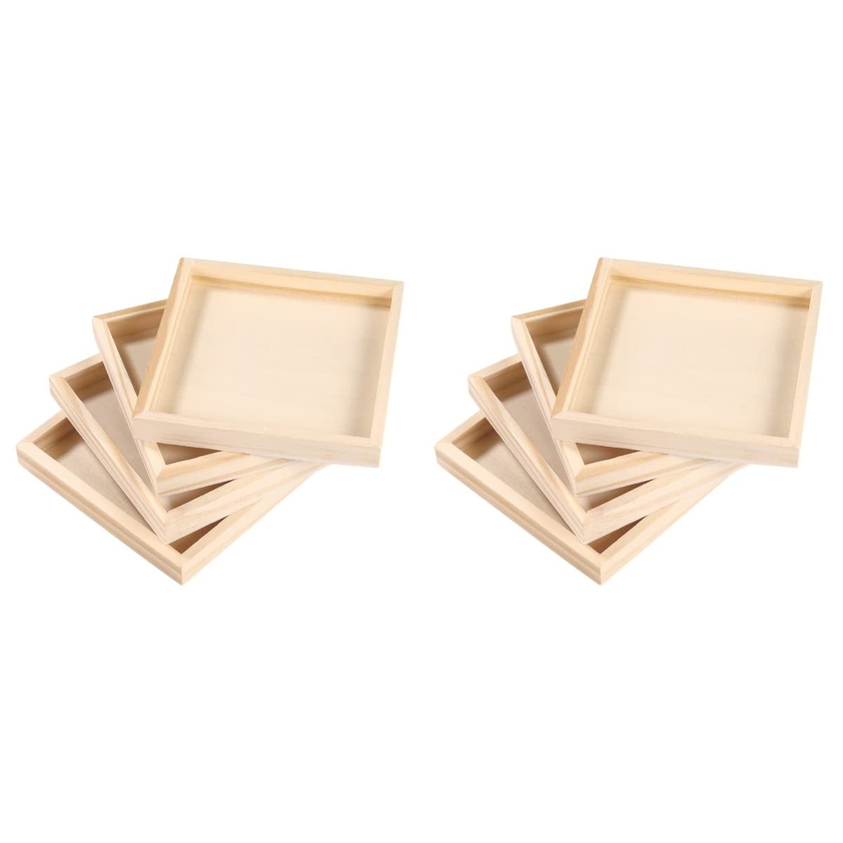 TOYANDONA 8 Pcs Wooden Puzzle Blocks - Brain Teaser Tangram Cube Set with Wood Tray for Kids & Adults - Perfect for Educational Games, Stress Relief & Family Fun Activities