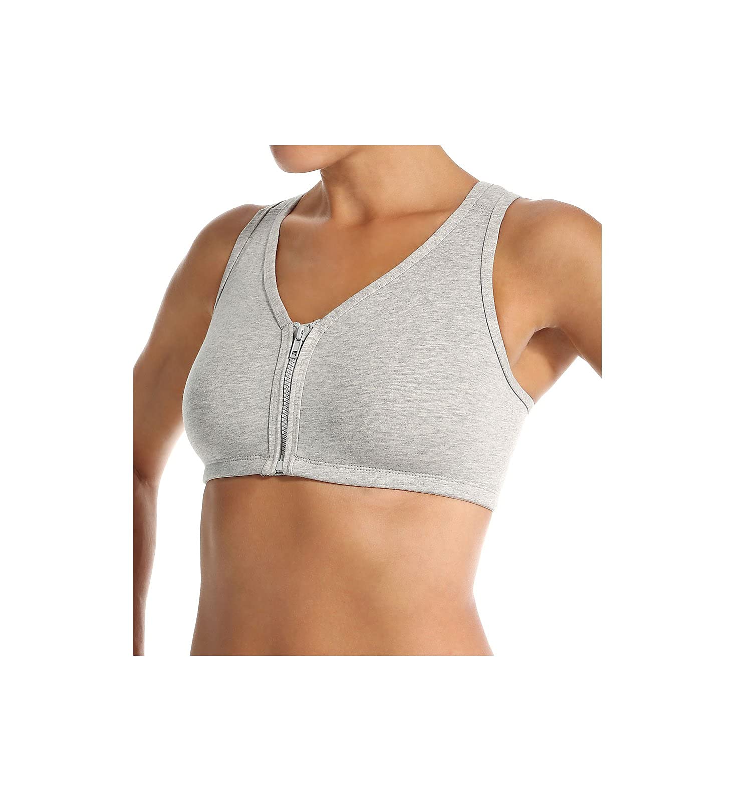 Valmont Front Zip Sports Bra for Women - High Impact Workout, Running, Yoga & Gym - Moisture Wicking & Supportive Athletic Top