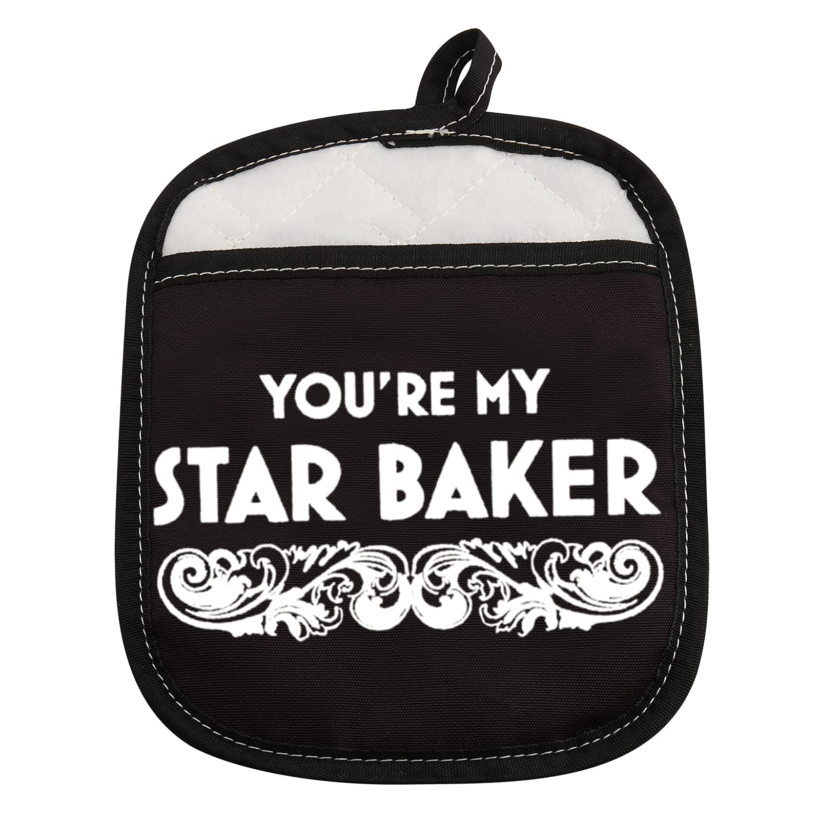 ZJXHPO Star Baker Oven Mitts & Pot Holders Set - Heat Resistant Kitchen Gloves for Cooking, Baking, Grilling - Perfect Gift for Bakers & Home Chefs (Use for Hot Pans, Baking Sheets, BBQ Grills)