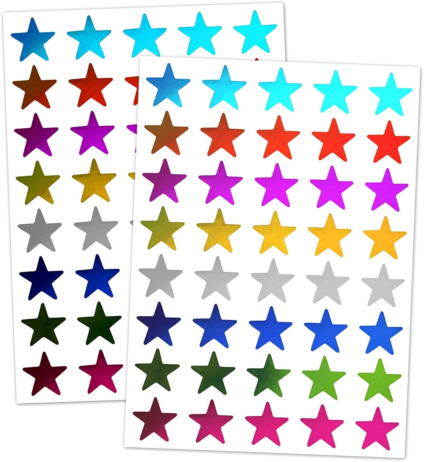 1000 Pack Multi-Color Star Stickers - Rainbow Mini Stickers for Kids Classroom, Sticker Charts, Scrapbooking & DIY Crafts - Perfect for Teachers, Parents & Students