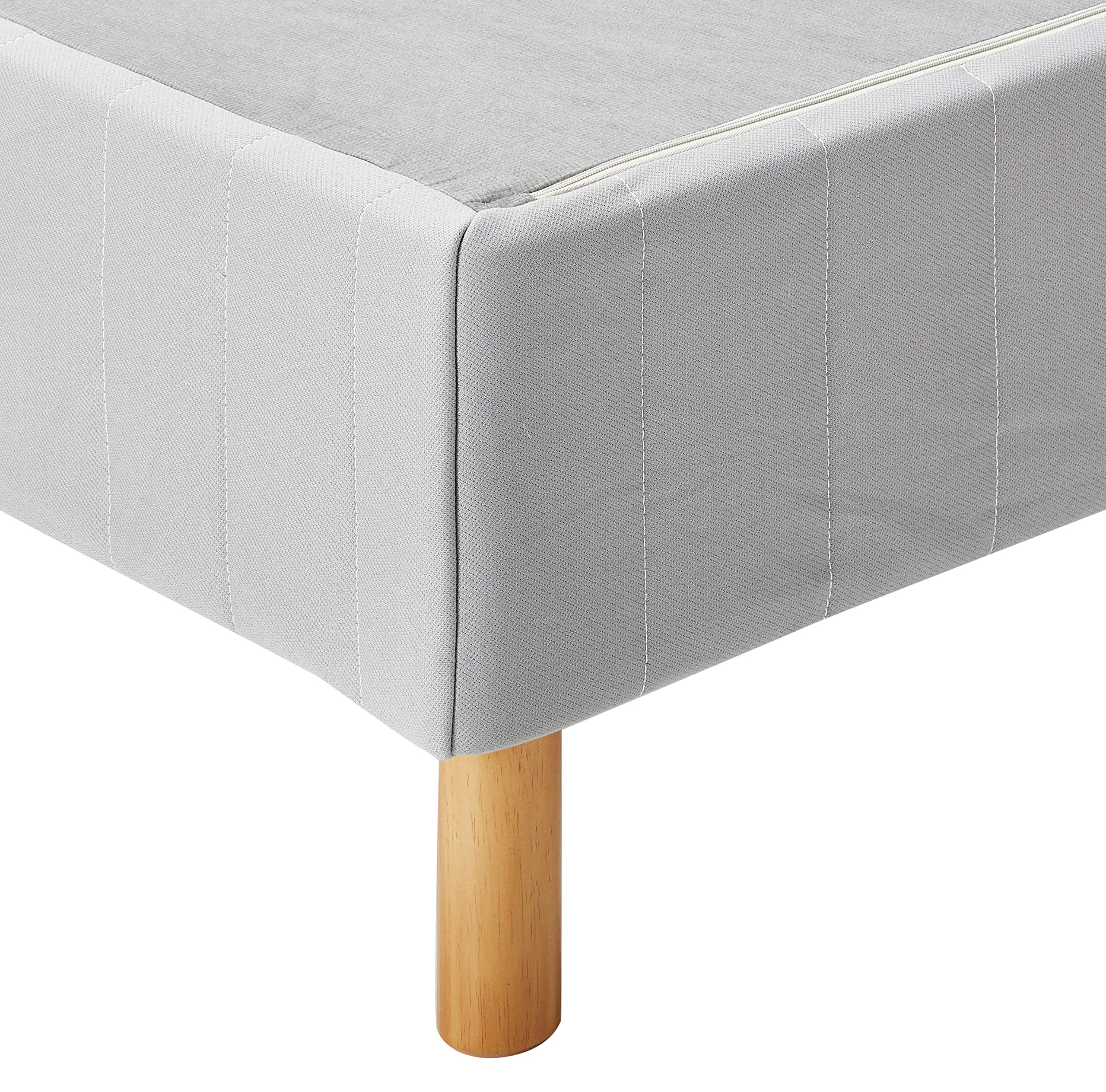 ZINUS GOOD DESIGN Award Winning Justina 16 Inch Metal Platform Bed Frame, Full Size, Grey - No Box Spring Needed, Sturdy Mattress Foundation for Modern Bedrooms & Guest Rooms