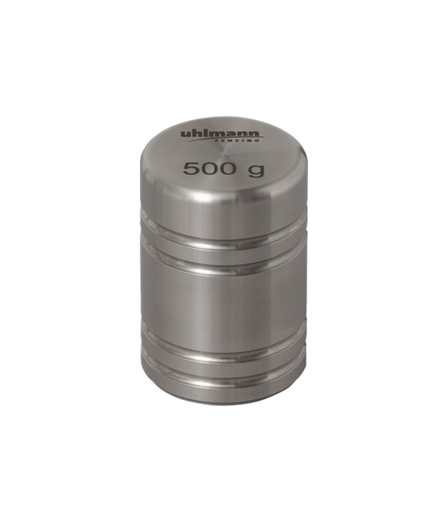 500g Uhlmann Test Weight with Foil - Precision Weighing for Laboratory, Jewelry & Industrial Use