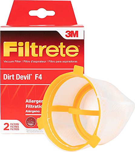 3M Filtrete Dirt Devil F4 Allergen Vacuum Filter - Replacement HEPA Filter for Dust, Pollen & Pet Hair - Compatible with Dirt Devil Vacuums - Perfect for Allergy Sufferers & Pet Owners