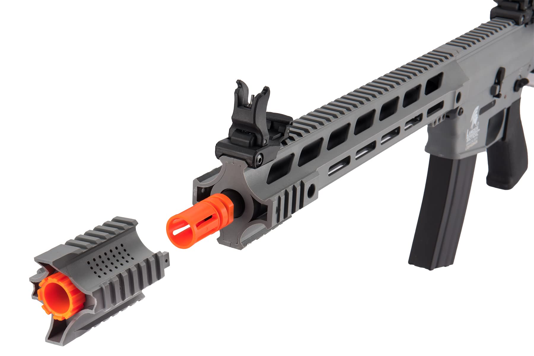 Lancer Tactical Gen 2 Durable Airsoft M4 SPR Interceptor AEG Rifle - Full/Semi-Auto Polymer Body | Includes 1000 Rounds 0.20g BBs, Battery & Charger | Perfect for Airsoft Battles, Training & Tactical Games