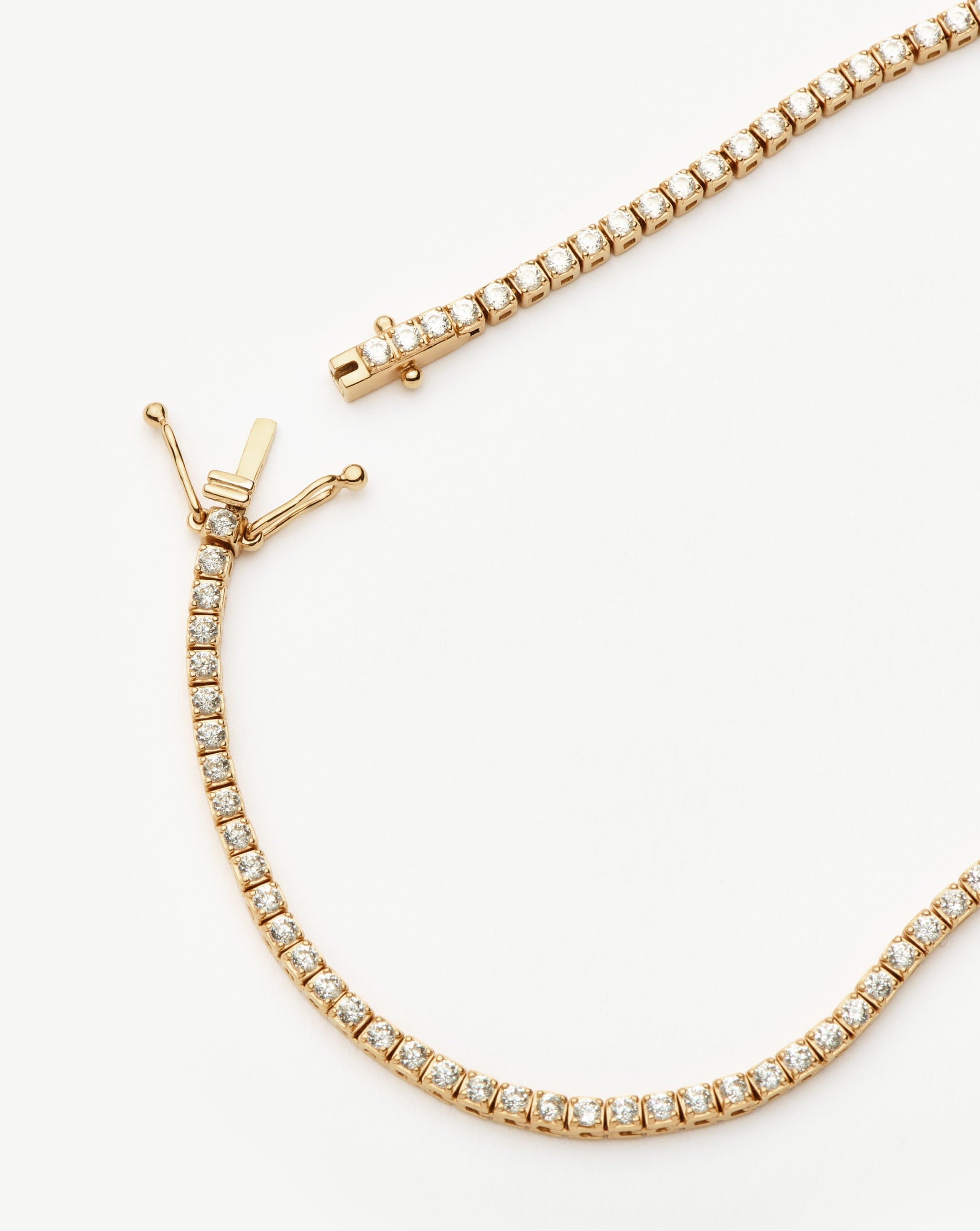 14K Solid Gold Diamond Tennis Necklace for Women - Elegant Everyday & Special Occasion Jewelry Gift