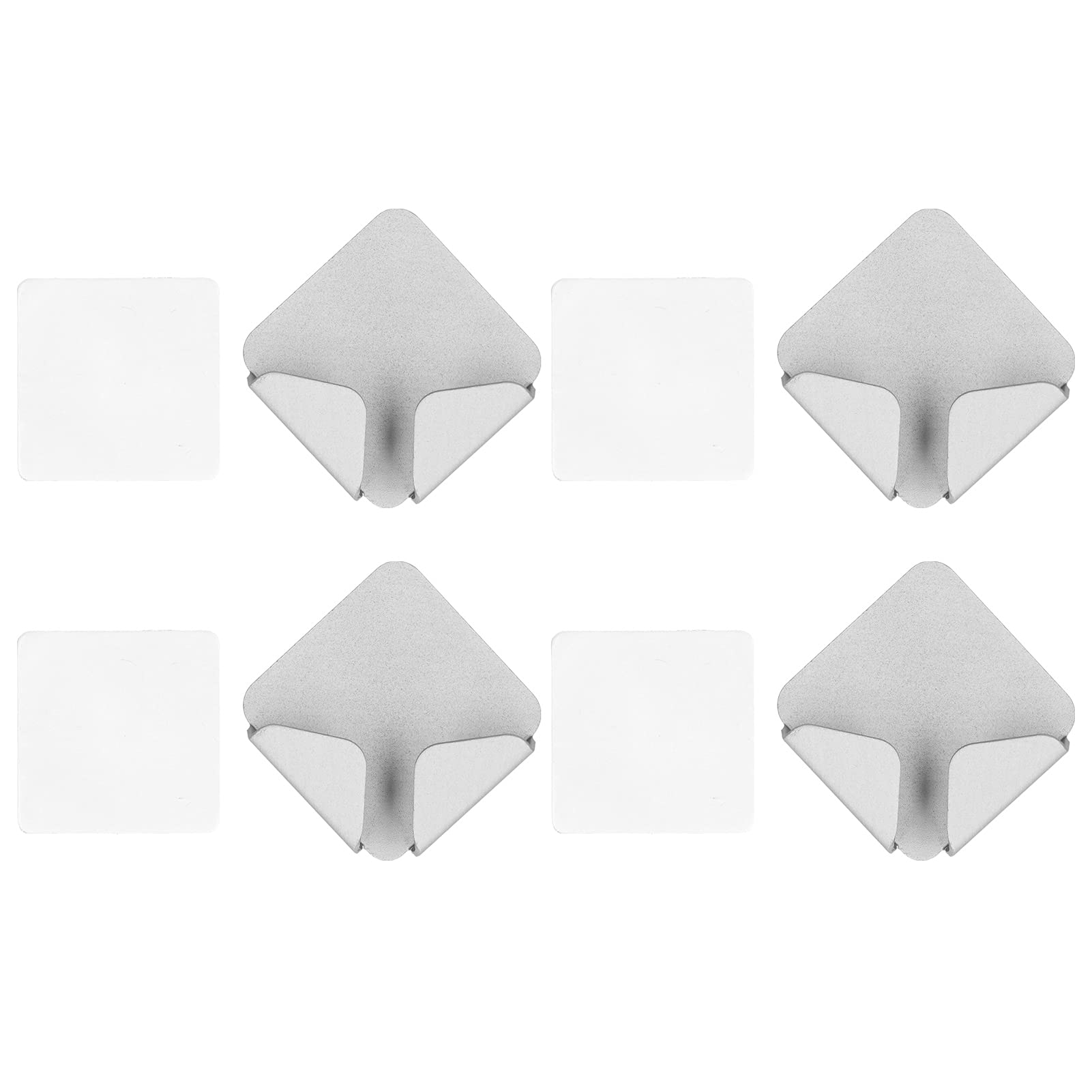 4 Pack Power Plug Holder - Self Adhesive Socket Organizer, Waterproof Aluminum Alloy Razor & Shaver Stand - Perfect for Bathroom, Kitchen, Office & Travel Use