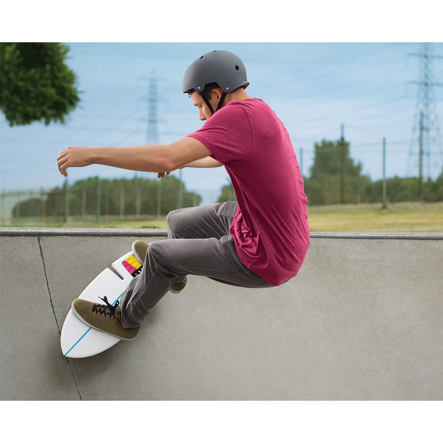 Razor RipSurf 360-Degree Swivel Caster Board for Kids & Teens Ages 8+ - Ultimate Street Surfing Experience for Skate Parks, Sidewalks & Backyard Fun