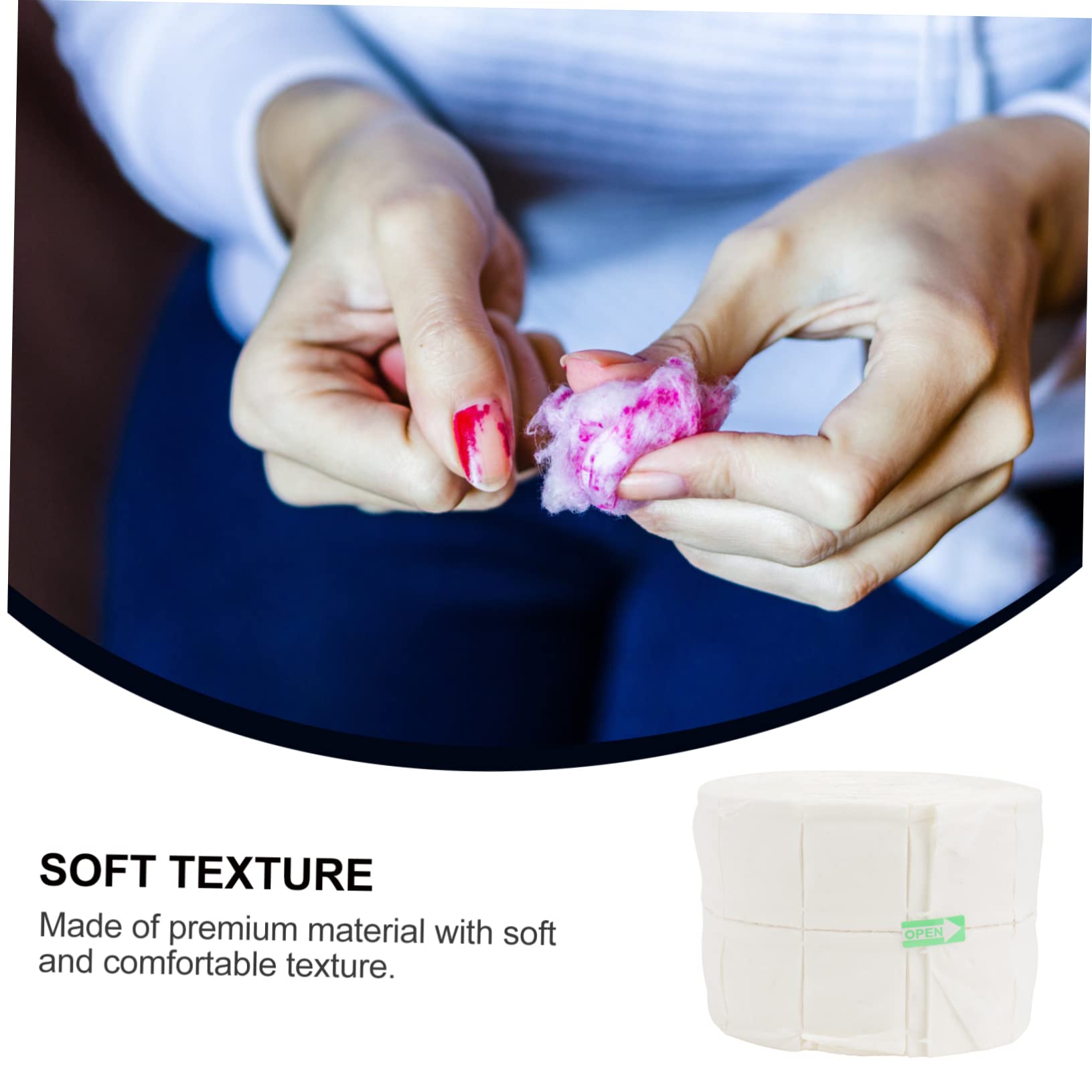Premium 500pcs Minkissy Dust-Free Nail Pads Roll | Gentle Nail Polish & Gel Remover Wipes | Lint-Free Nail Cleaning Pads for Salon & Home Manicure | Perfect for Nail Prep, Polish Removal & Cuticle Care