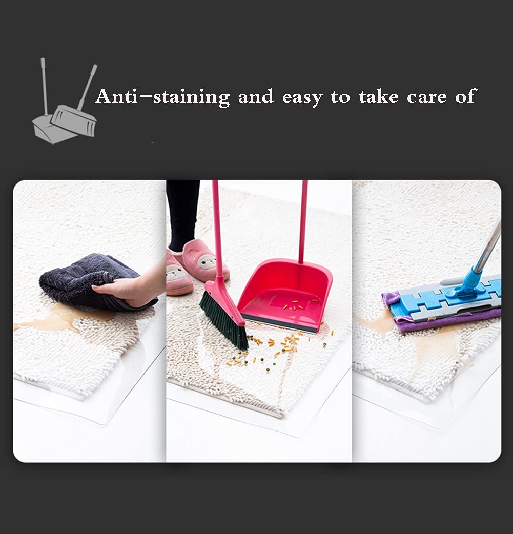1.5mm Clear PVC Tablecloth - Non-Slip Wipeable Protective Mat for Dining Table, Desk, Coffee Table & Shoe Cabinet (80x120cm) | Waterproof & Scratch-Resistant Surface Protector for Home & Office Use