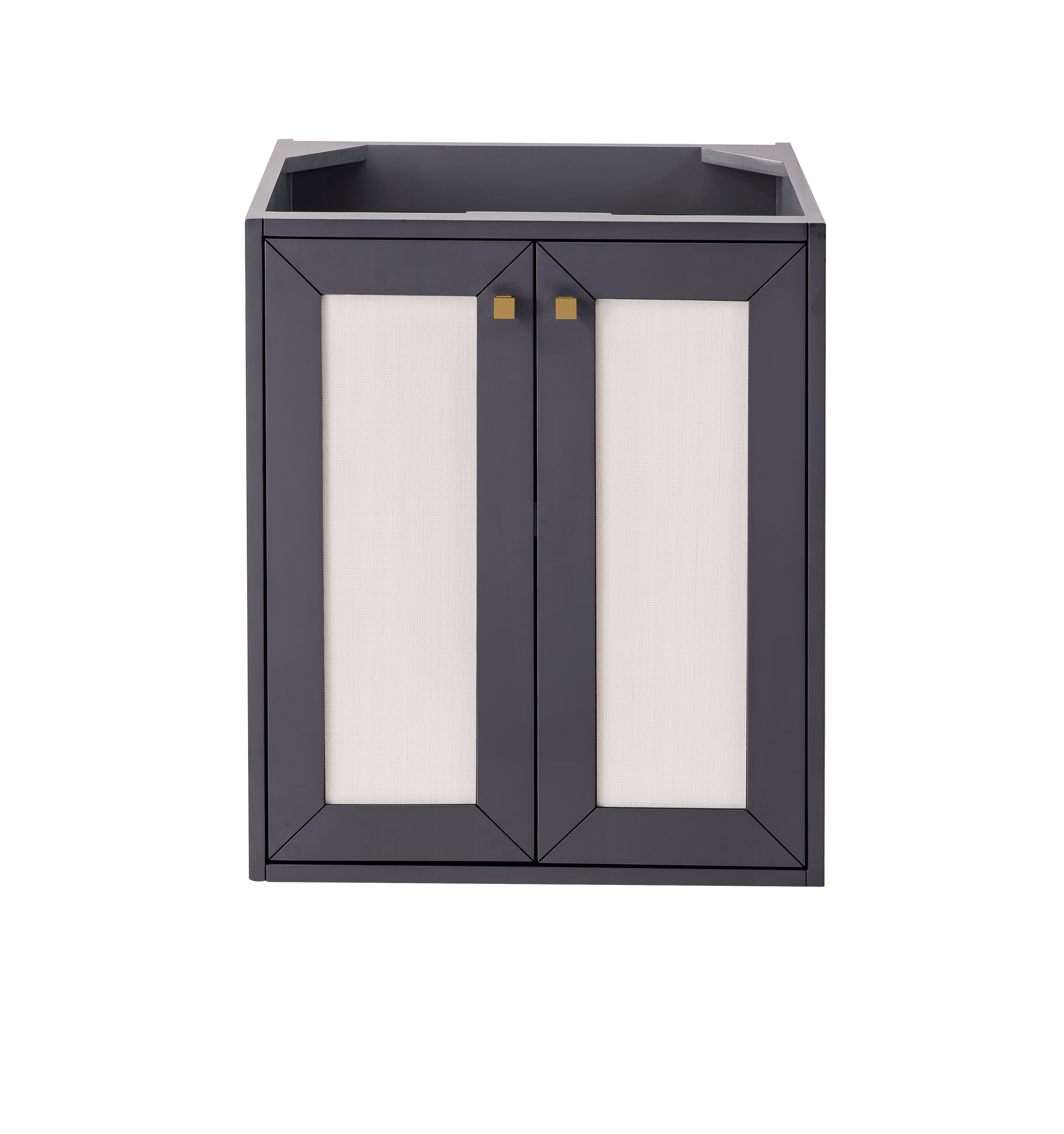Chianti 24 Inch Single Vanity Cabinet in Mineral Grey - Modern Bathroom Storage with Soft Close Doors & Drawers for Home Remodeling