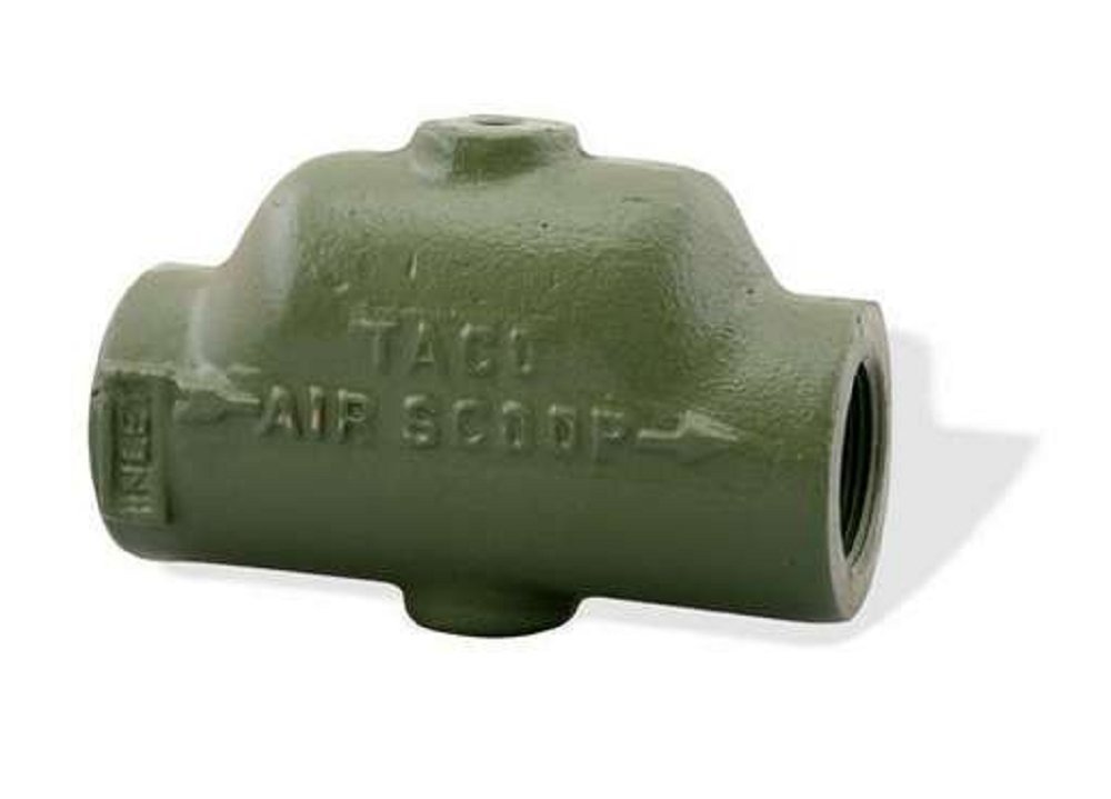 Taco 433-5 1-1/2 Inch Cast Iron Air Scoop - HVAC Duct Fitting for Improved Airflow in Heating & Cooling Systems