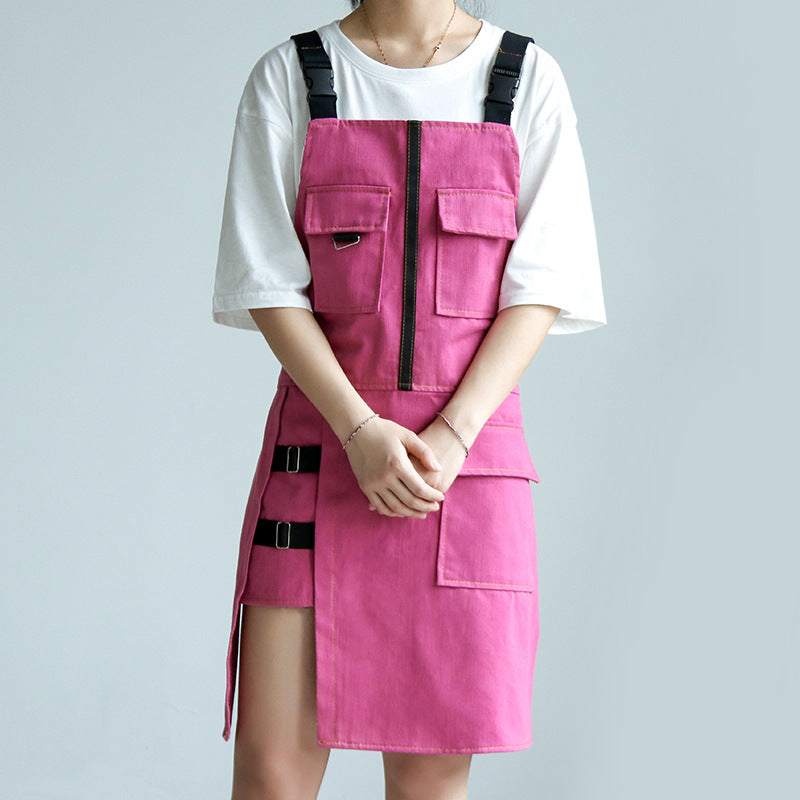 Durable Denim Work Apron for Men & Women - Heavy-Duty Adjustable Waist Protection - Perfect for Cooking, Gardening & DIY Projects