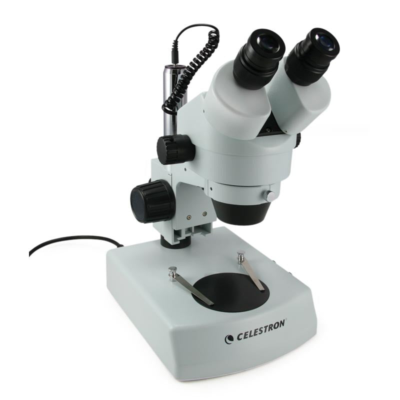 Celestron 44206 Professional Stereo Zoom Microscope with Halogen Illumination - Ideal for Laboratory Research, Jewelry Appraisal & Educational Use