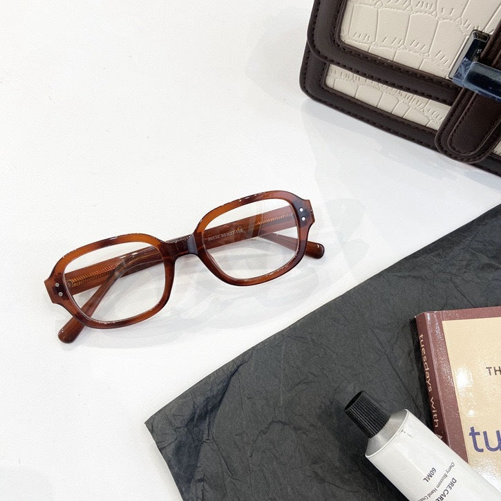 Vintage Square Glasses for Women & Men - Retro Fashion Eyewear - Trendy Hipster Frames for Reading, Driving & Style Enhancement