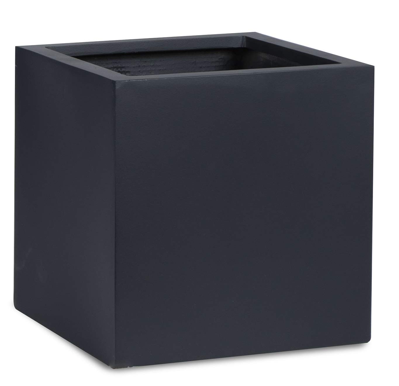 Square Black Tree Planter Box 12x12 Inch - Modern Indoor Outdoor Flower Pot for Plants, Succulents & Herbs - Perfect for Patio, Garden, Balcony & Home Decor