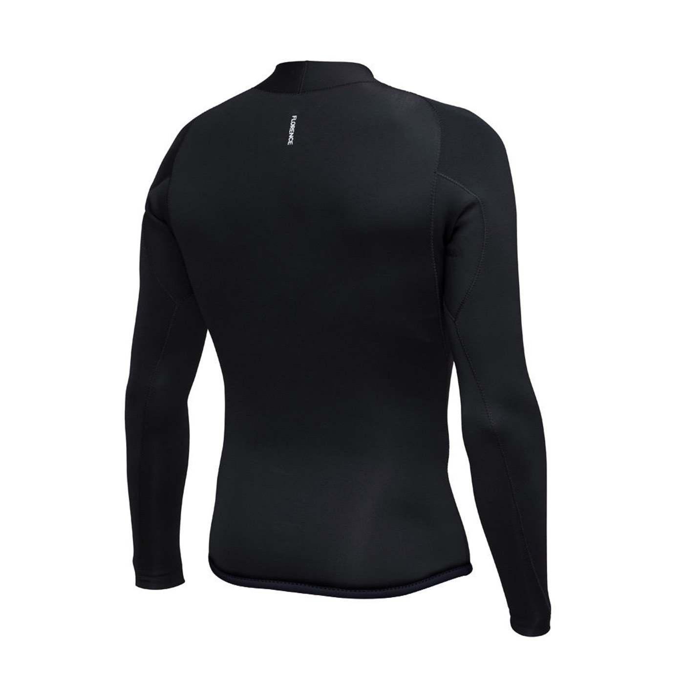 1.5mm Florence Marine X FlatLock Wetsuit Jacket - Black | Premium Neoprene Surfing & Diving Jacket for Men & Women | Ideal for Water Sports, Snorkeling, and Cold Weather Protection