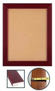 Stylish Wide Wooden Bulletin Board with Swing Frames - Perfect for Home Office, Classroom, or Dorm Room Organization & Decoration