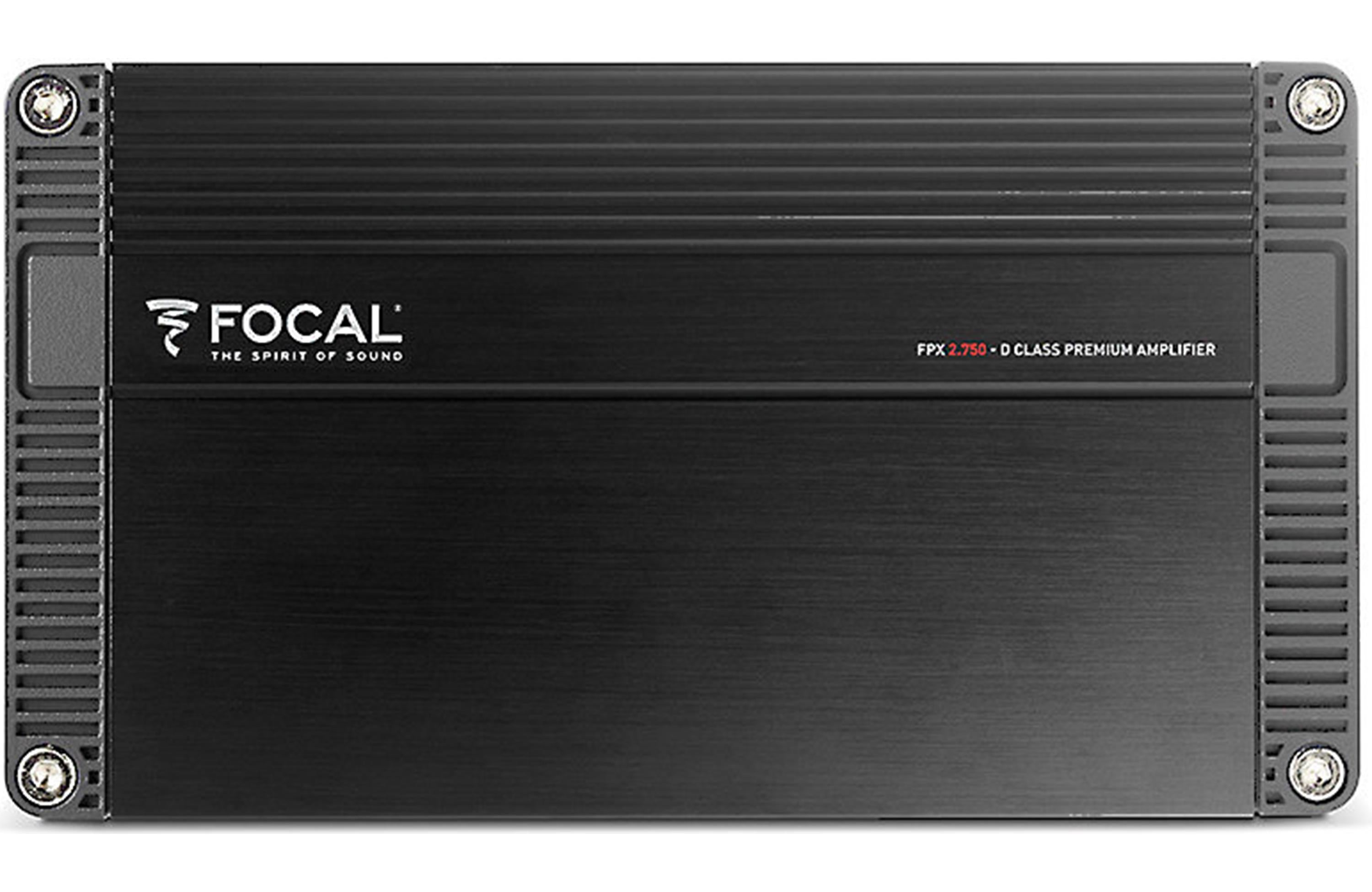 Focal FPX 2.750 Performance 2-Channel Class D Car Amplifier - High Power Audio System for Cars, Trucks & SUVs | Perfect for Upgrading Vehicle Sound System