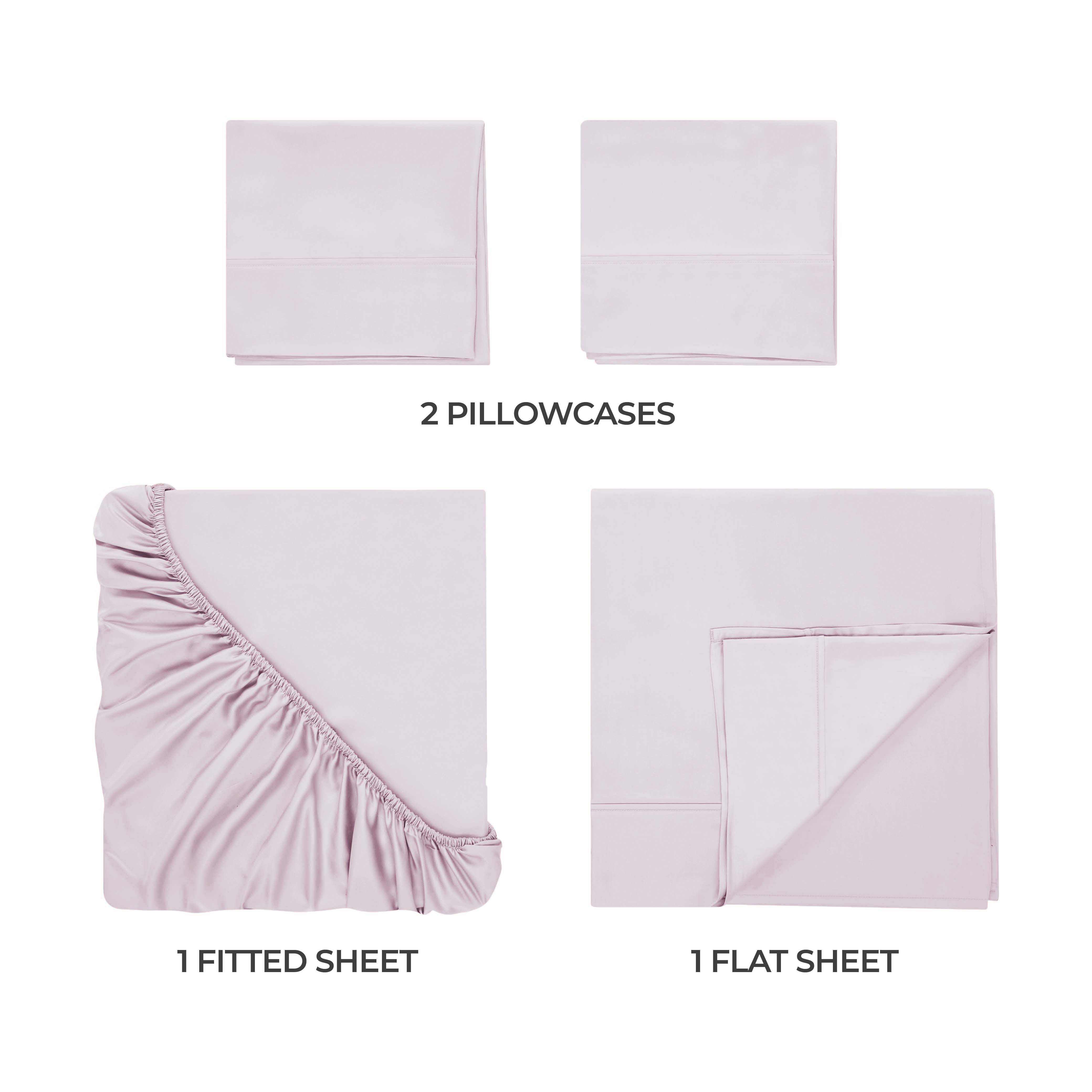 Premium 300 Thread Count Egyptian Cotton Bed Sheet Set - Soft, Breathable & Durable for Ultimate Comfort - Perfect for Luxury Bedrooms & Hotels