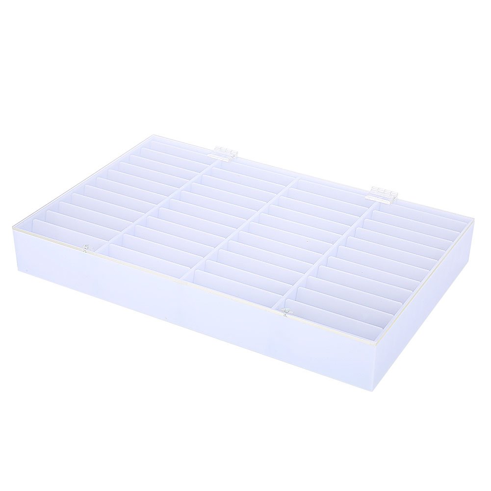 Clear Empty Nail Tips Storage Box - Organizer for Nail Art Decorations & Fake Nail Display Case | Perfect for Salon, Home Manicure & Nail Art Business