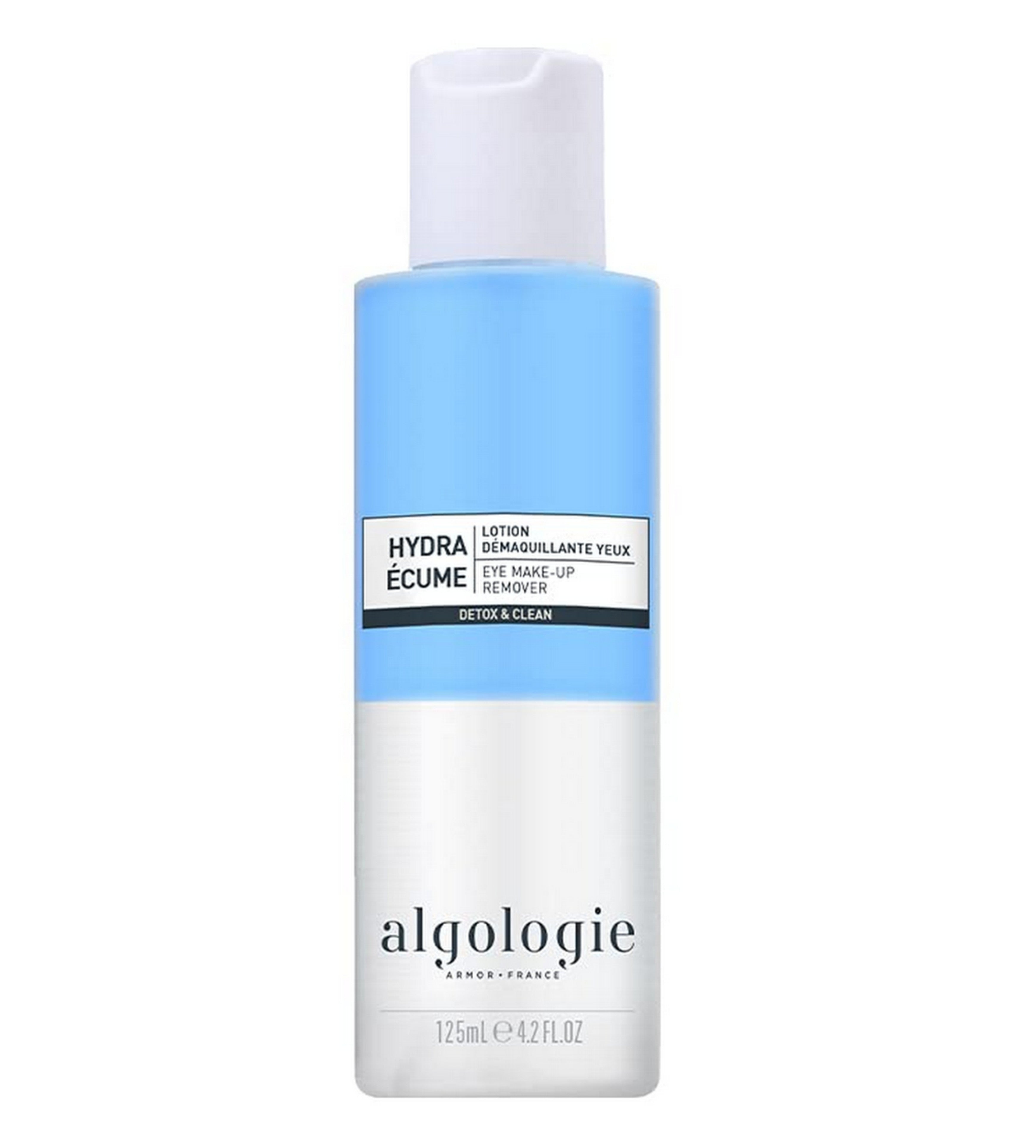 ALGOLOGIE ARMOR France Hydra Ecume Gentle Eye Makeup Remover for Sensitive Skin - 125ml (4.2 oz) - Soothing & Hydrating Formula - Perfect for Daily Use & Travel